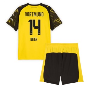 Borussia Dortmund Maximilian Beier #14 Domaci Dres za Dječji 2025-26 Kratak Rukavima (+ kratke hlače) Borussia Dortmund Maximilian Beier #14 Domaci Dres za Dječji 2025-26 Kratak Rukavima (+ kratke hlače)